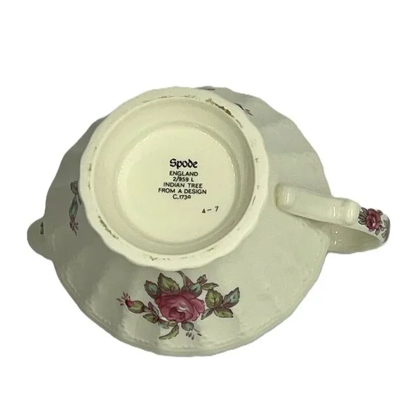 Spode England - Rose Indian Tree Creamer - Vintage - Picture 2 of 7